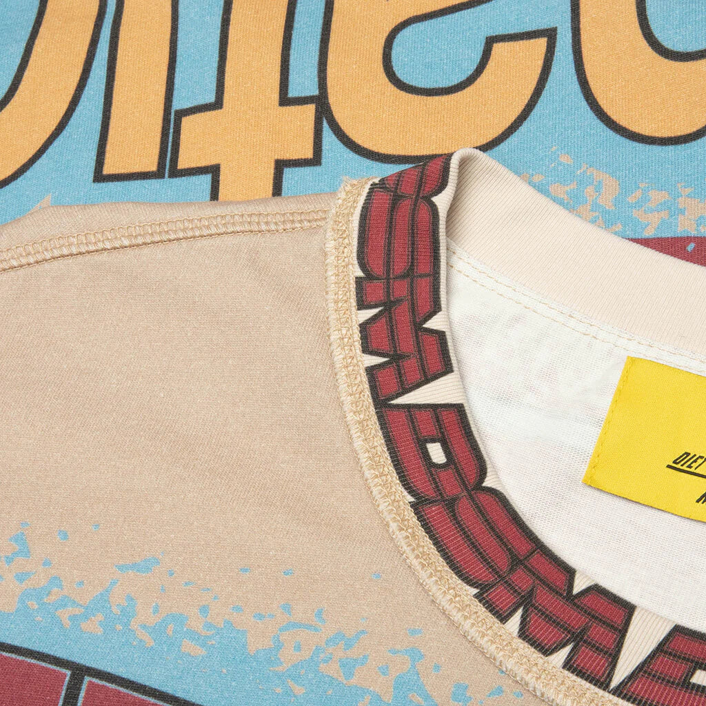 MX Racing Jersey Tan Blue Multi