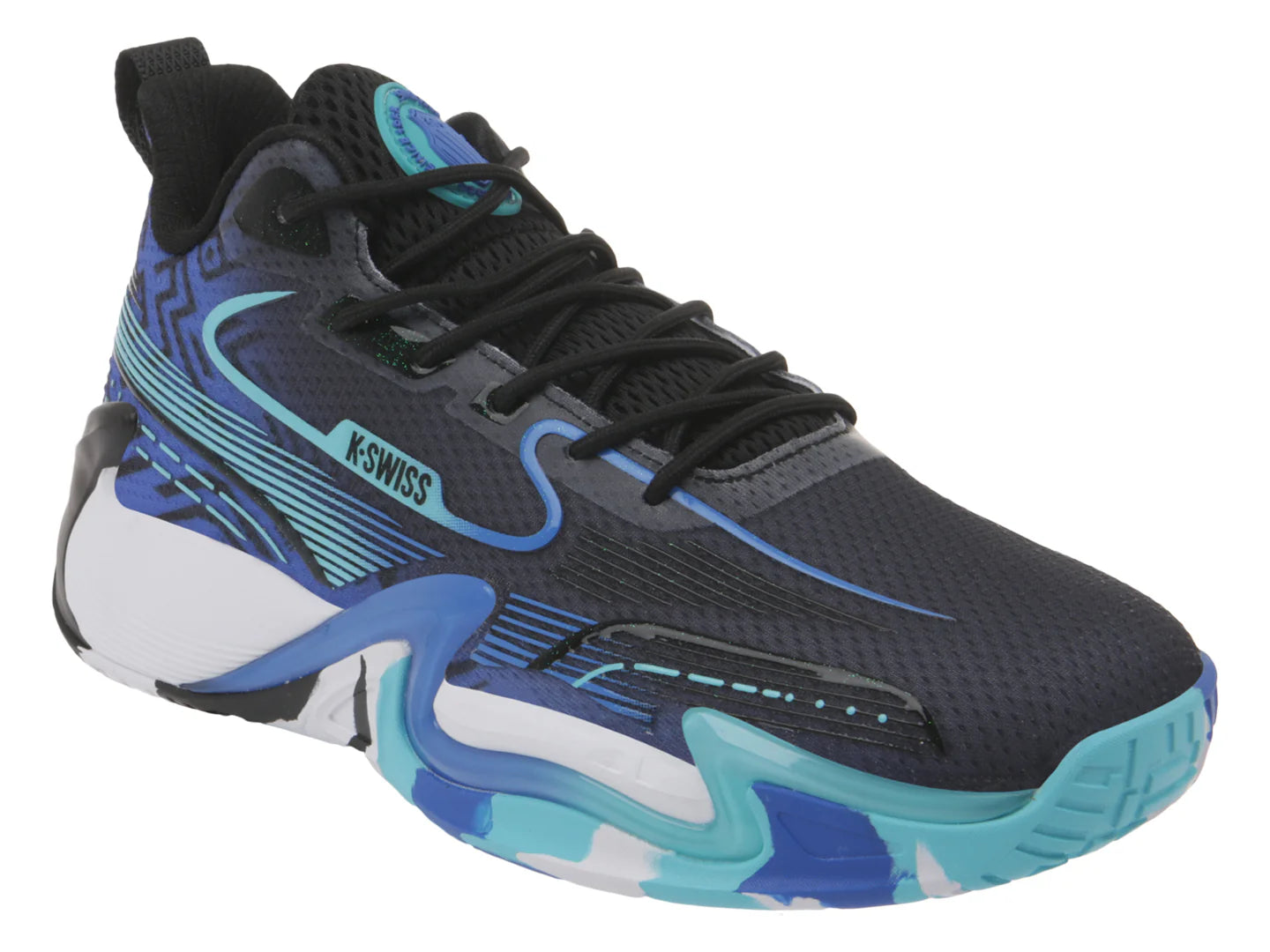 Tenis K Swiss Foxtrot Negro y Azul para Hombre