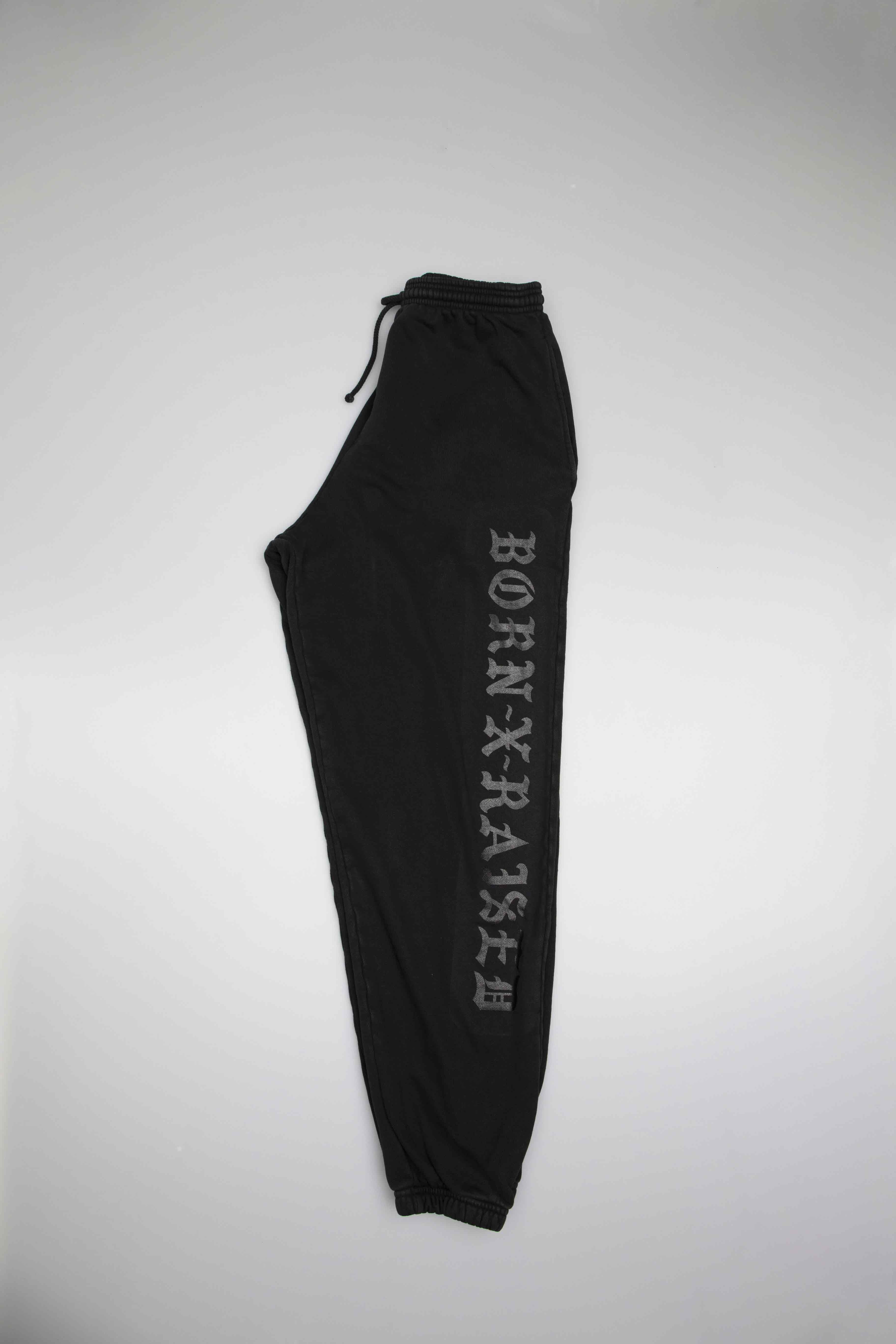 Flocked Sweatpant Mens Pants Black