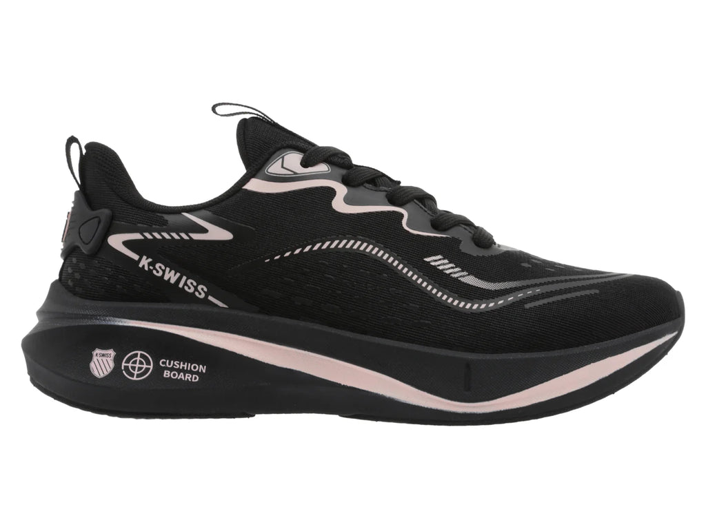Tenis K SWISS Martinus Negro con Rosa para Mujer