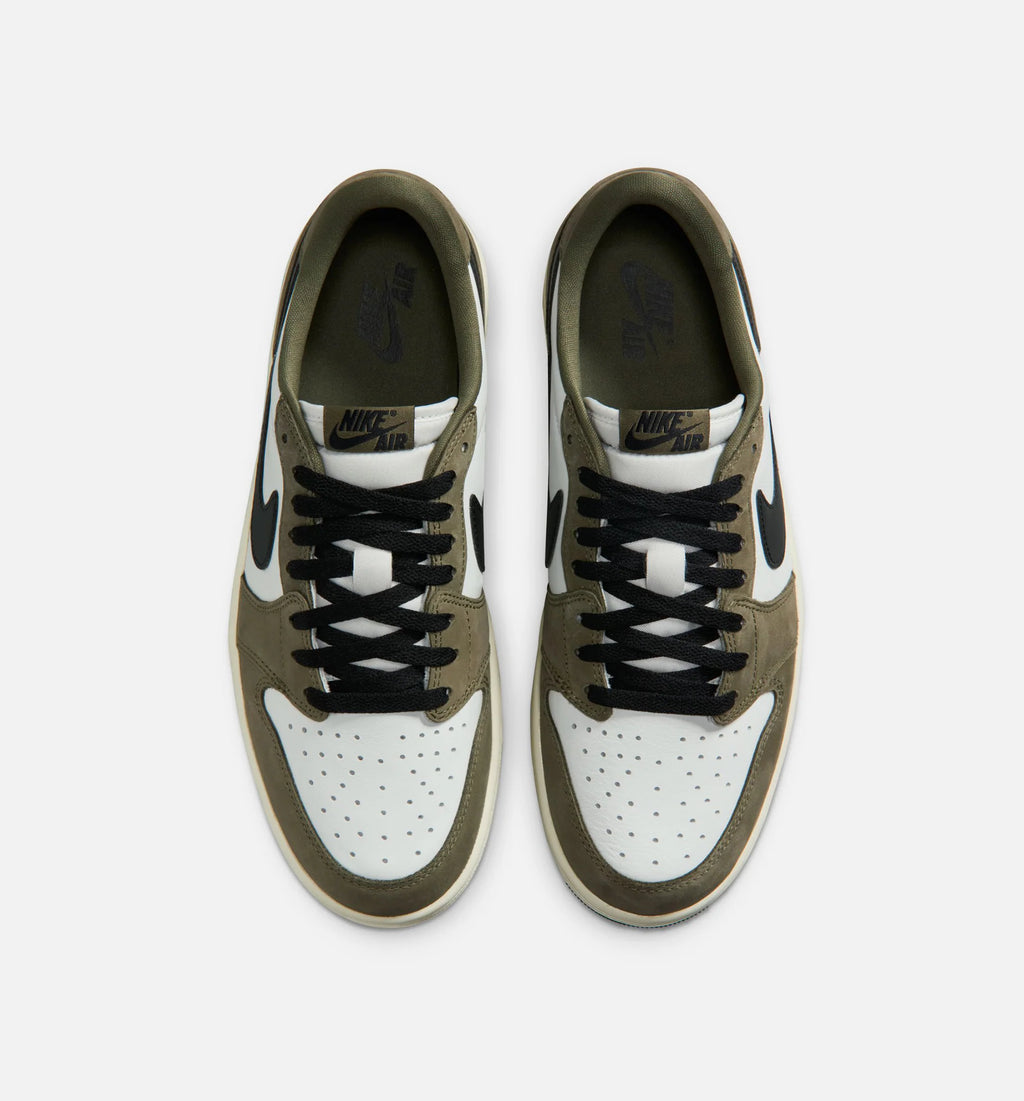 Air Jordan 1 Low OG Medium Olive And Summit White Mens Lifestyle Shoe Medium Olive Black Summit White Sail