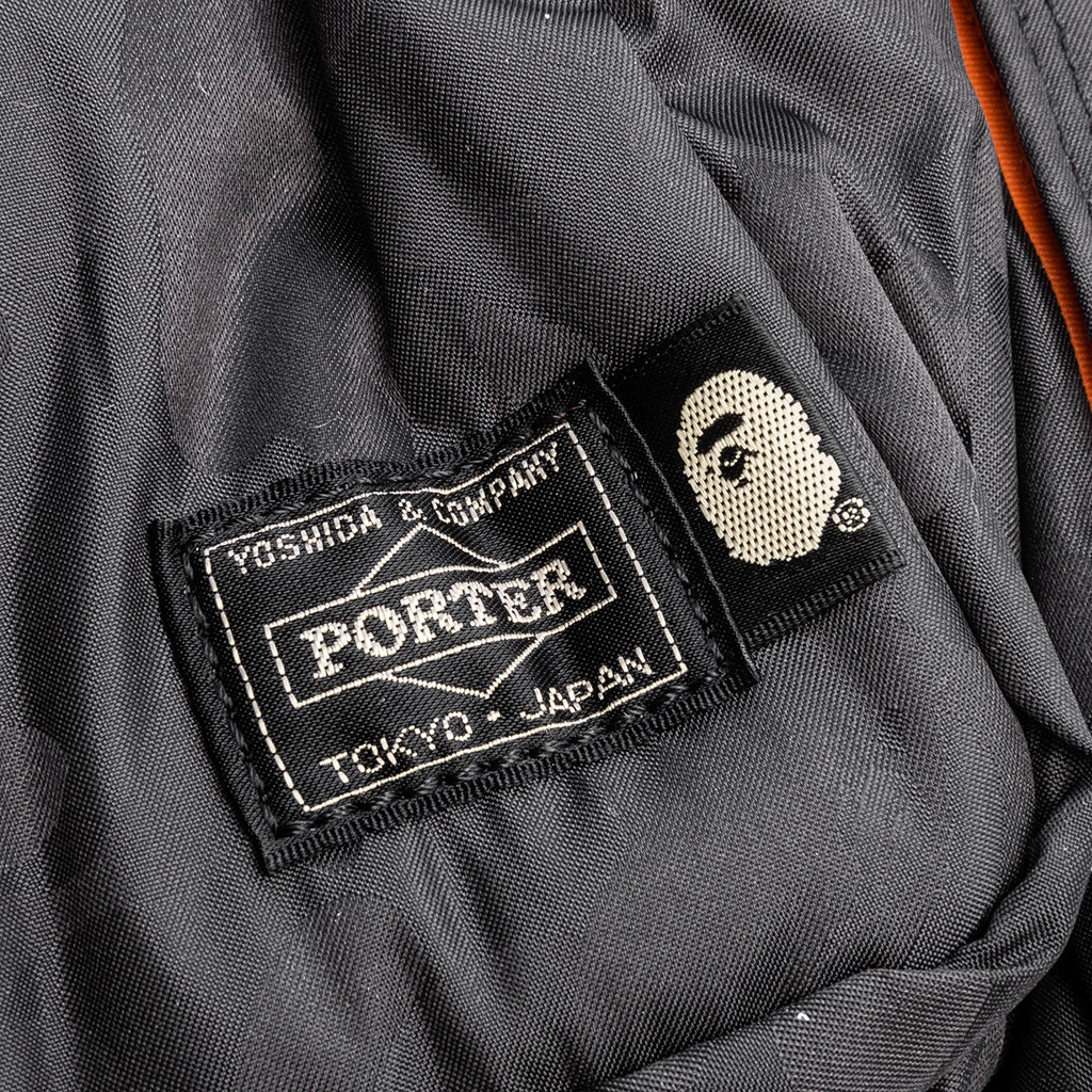 A Bathing Ape x Porter ABC Polyester Jacquard Backpack Black