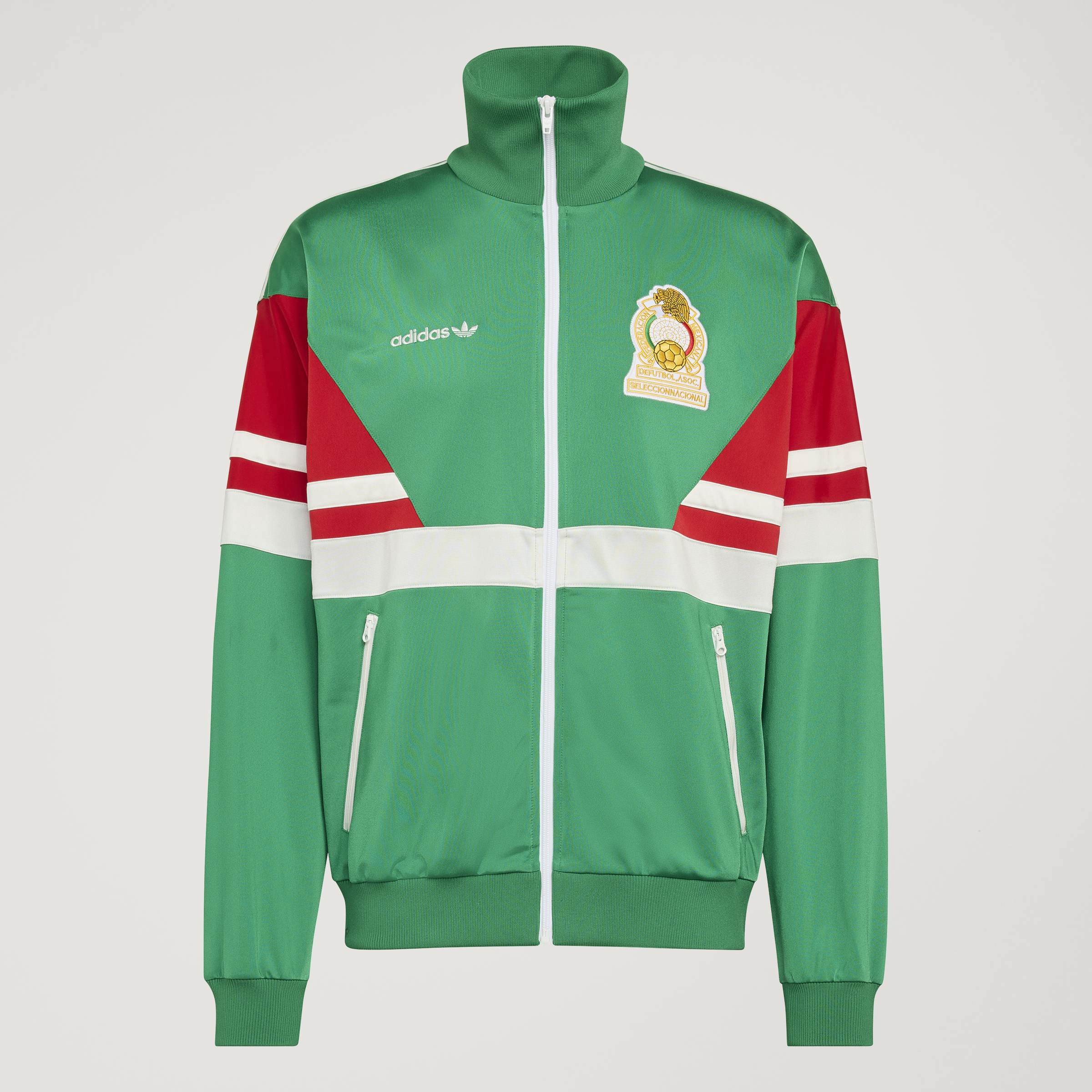 adidas Mexico Mens Soccer Track Top 1986 Green