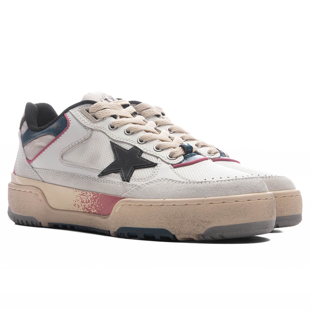 Womens Forty2 White Ottanio Black Mineral Red