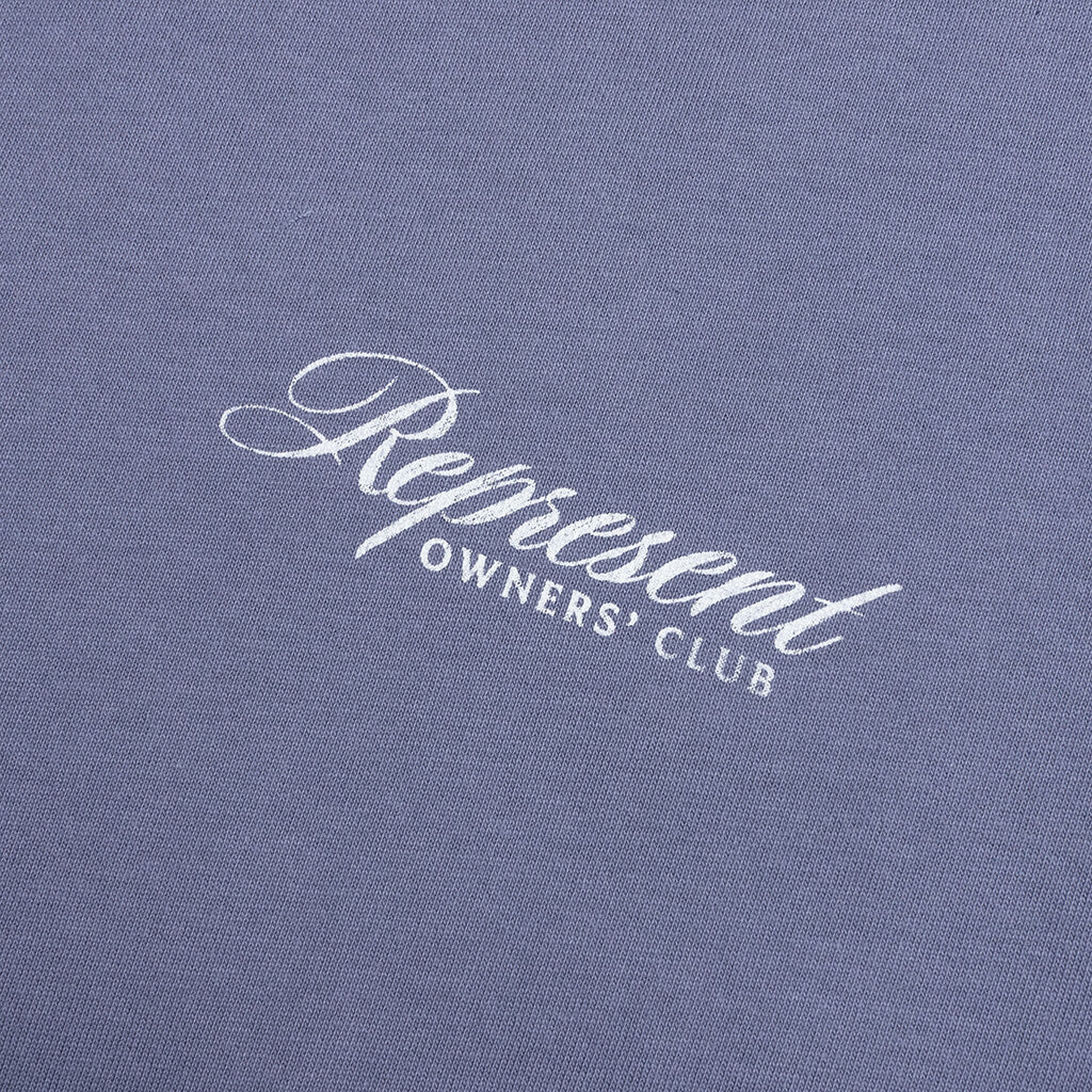 Owners Club Script T Shirt Dusty Blue