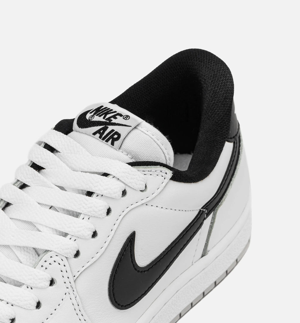 Air Jordan 1 Low 85 Metallic Black Mens Lifestyle Shoe White Black Neutral Grey