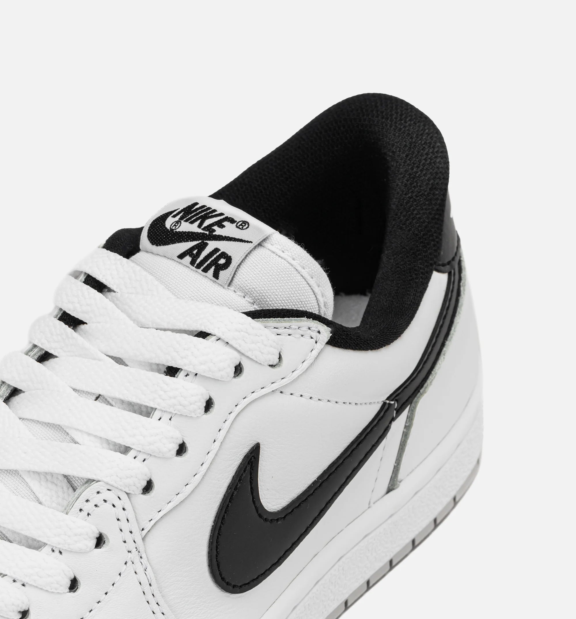 Air Jordan 1 Low 85 Metallic Black Mens Lifestyle Shoe White Black Neutral Grey