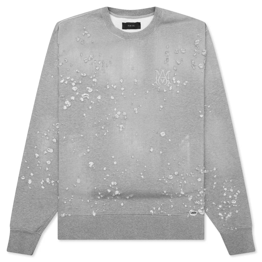 Ma Shotgun Embroidered Crew Grey