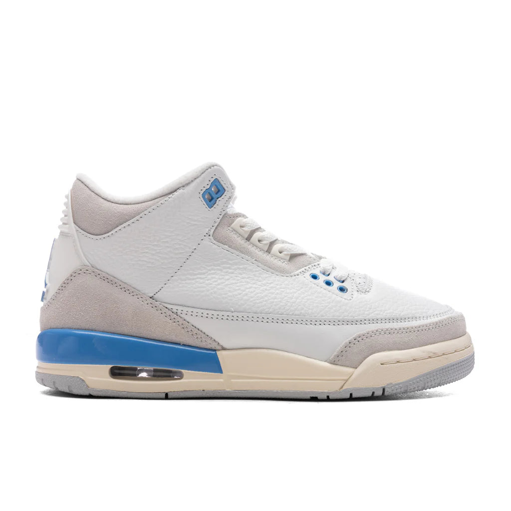 Air Jordan 3 Retro Lucky Shorts GS Summit White Hydrogen Blue Legend Blue