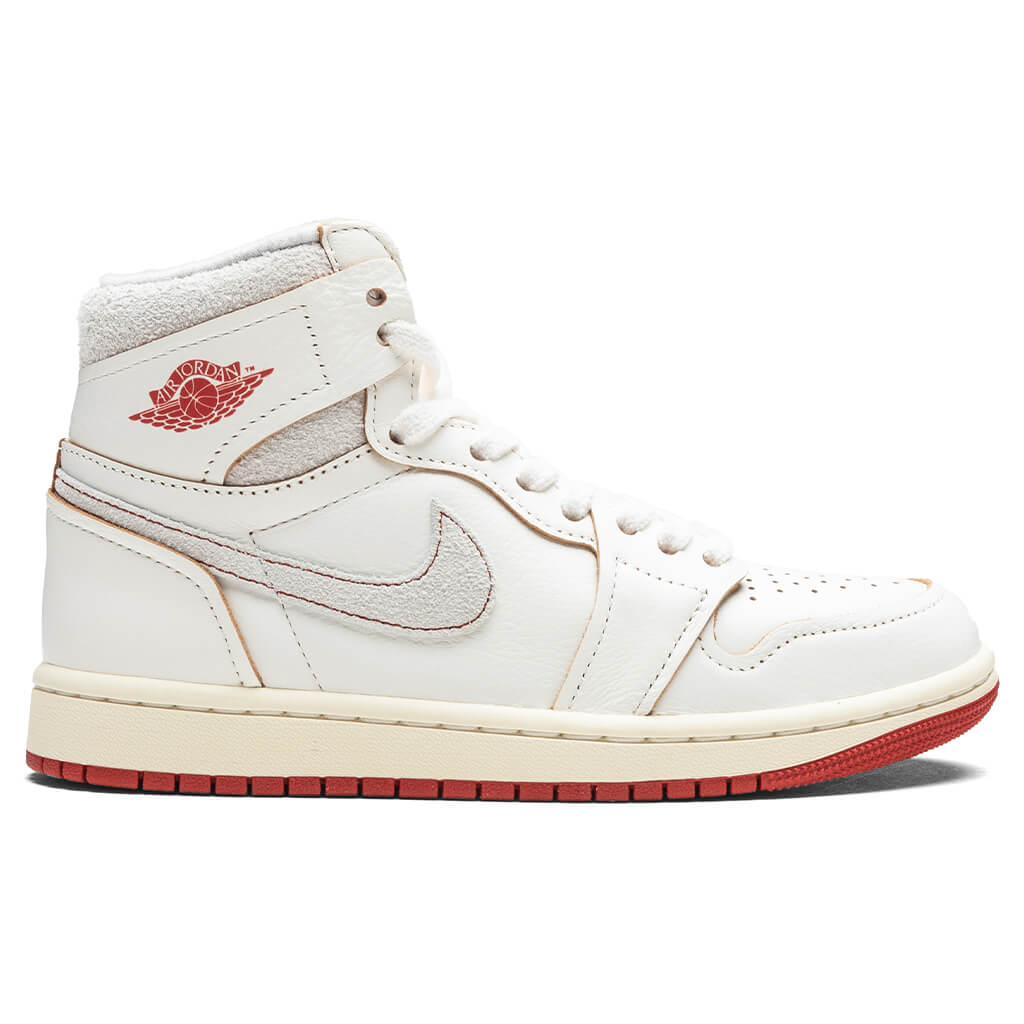Womens Air Jordan 1 High OG Rare Air Sail Cinnabar Light Bone