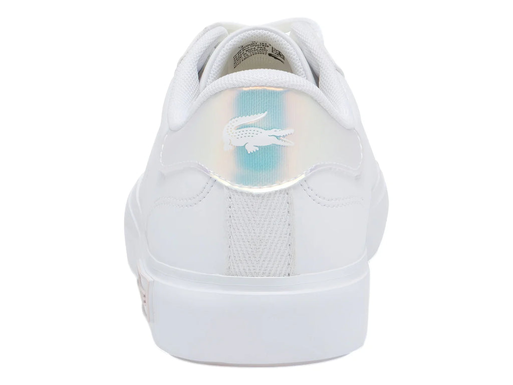 Tenis Lacoste Powercourt Blanco y Rosa para Niña