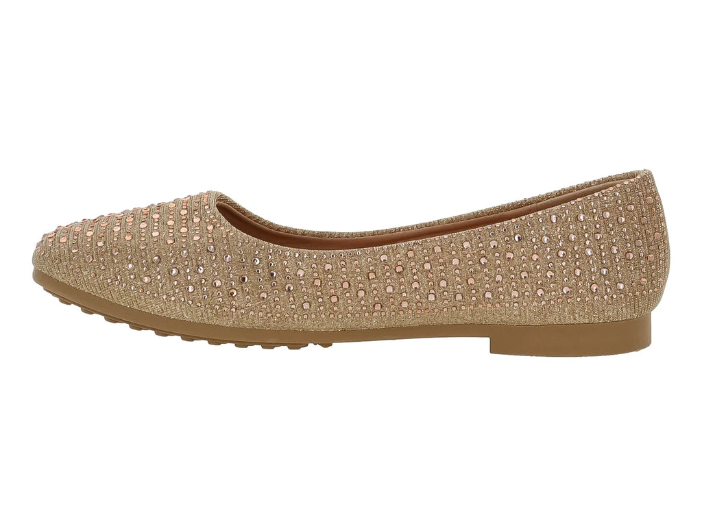 Zapatos Flats Roze Dorado para Mujer