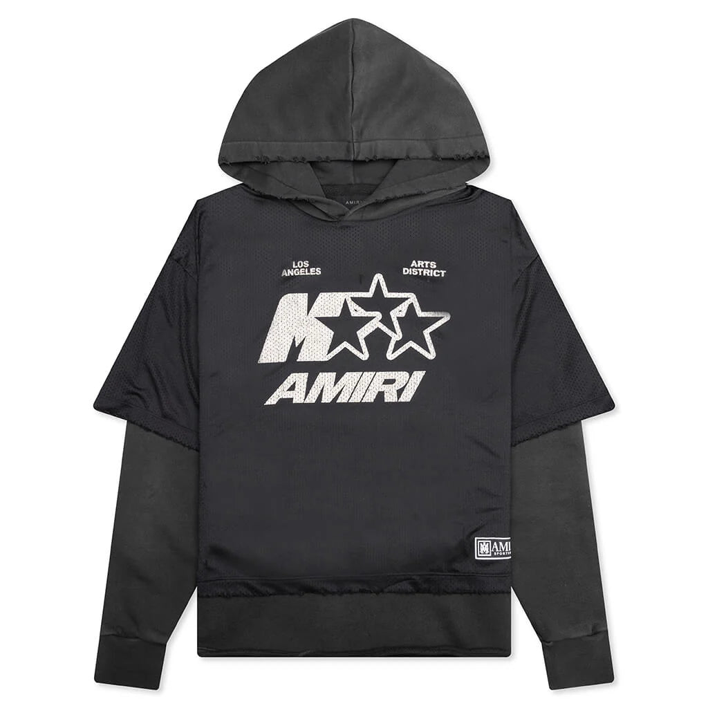 MA Star Mesh Hoodie Black