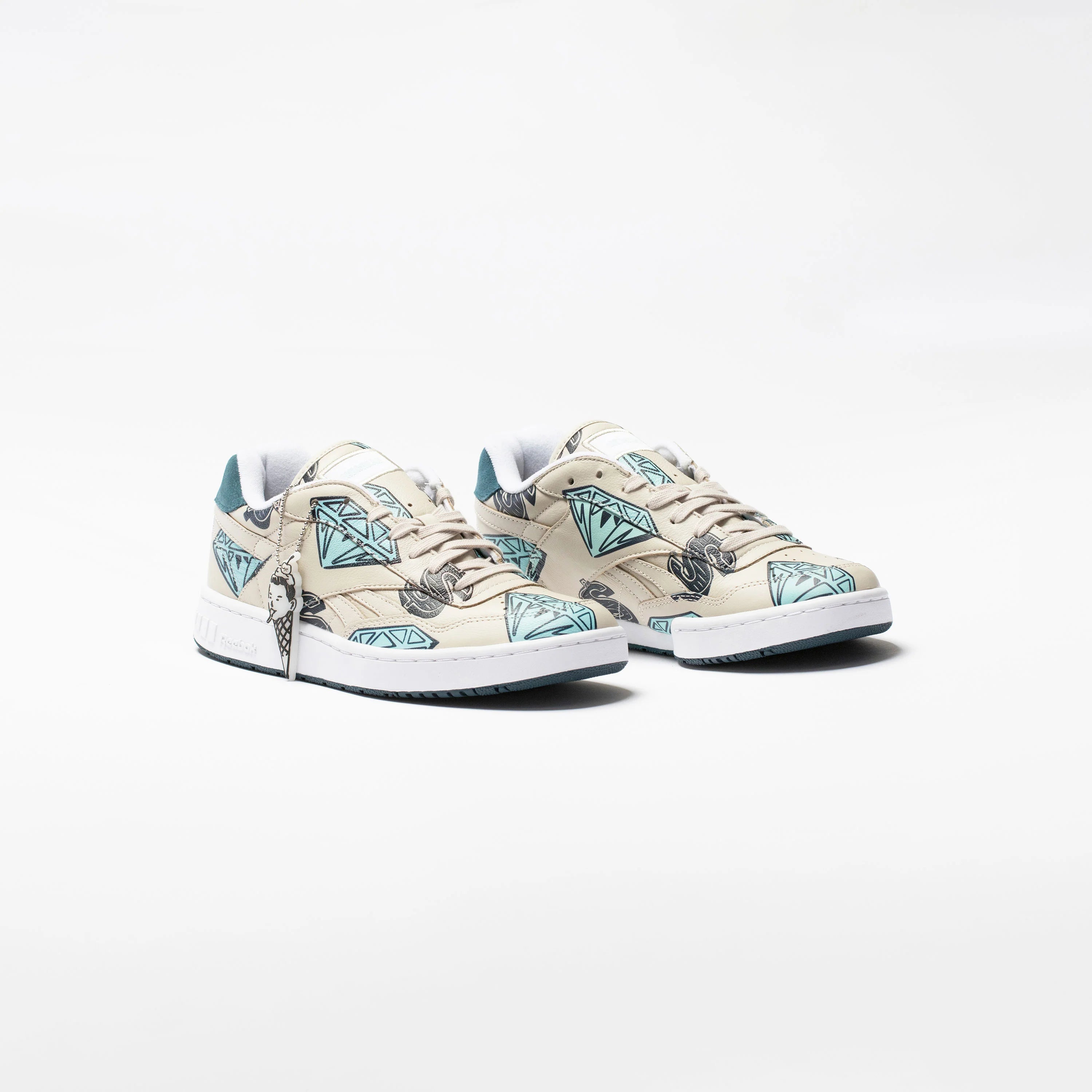 Ice Cream X BB4000 Stucco Mens Lifestyle Shoe Tan White Black Blue
