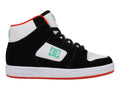 Tenis DC Shoes Manteca 4 HI Negro Verde y Naranja para Niño