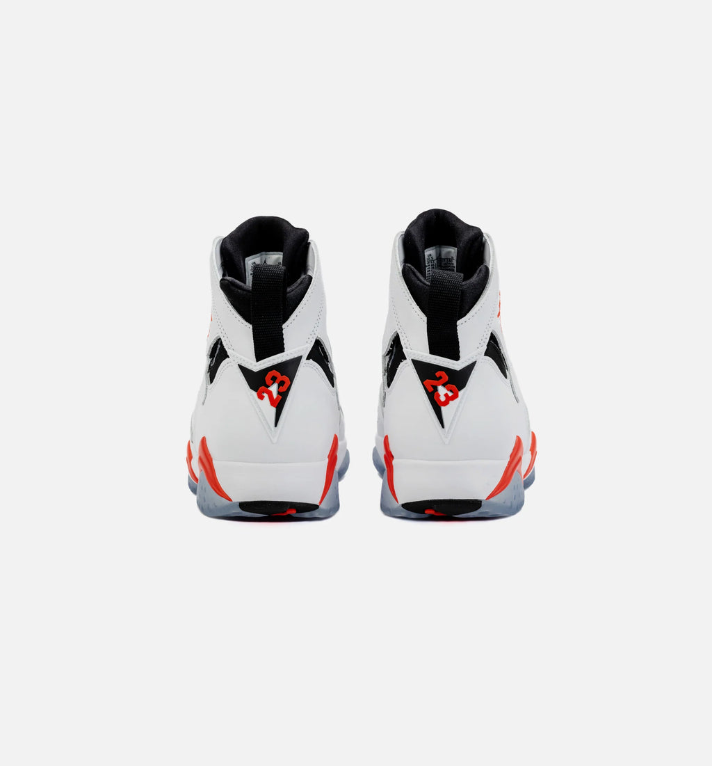 Air Jordan 7 Retro White Infrared Mens Lifestyle Shoe White Crimson