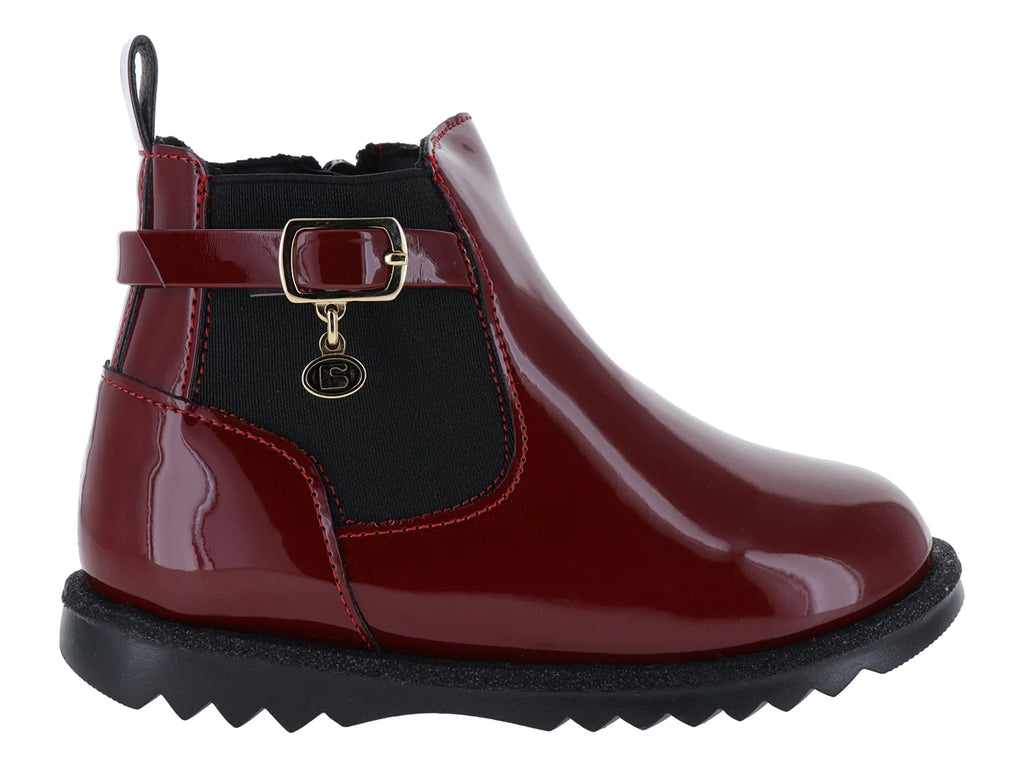 Botas Coqueta de Charol Rojo para Niña