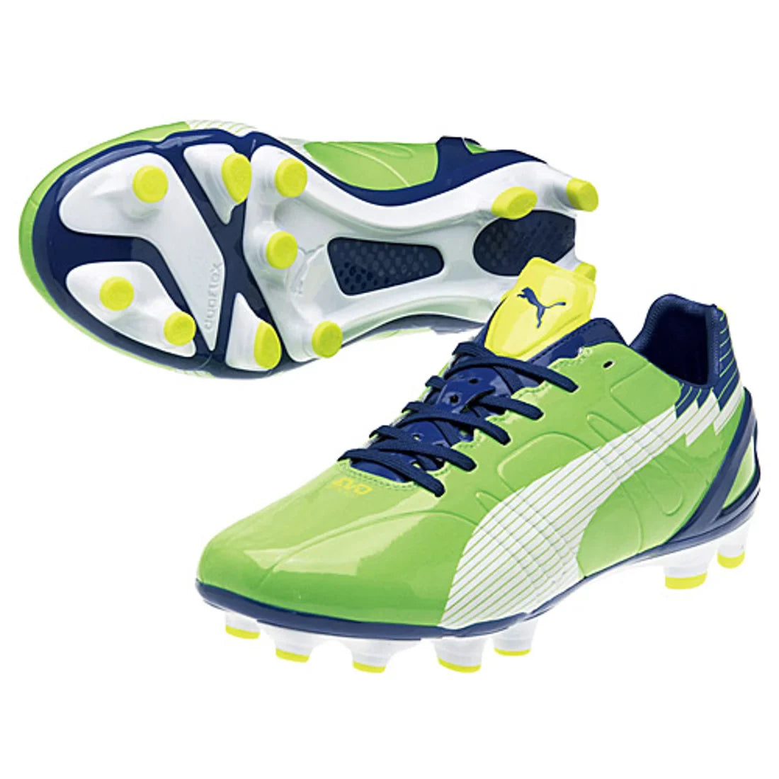 PUMA EvoSpeed 3 FG Mens Soccer Cleats Green White