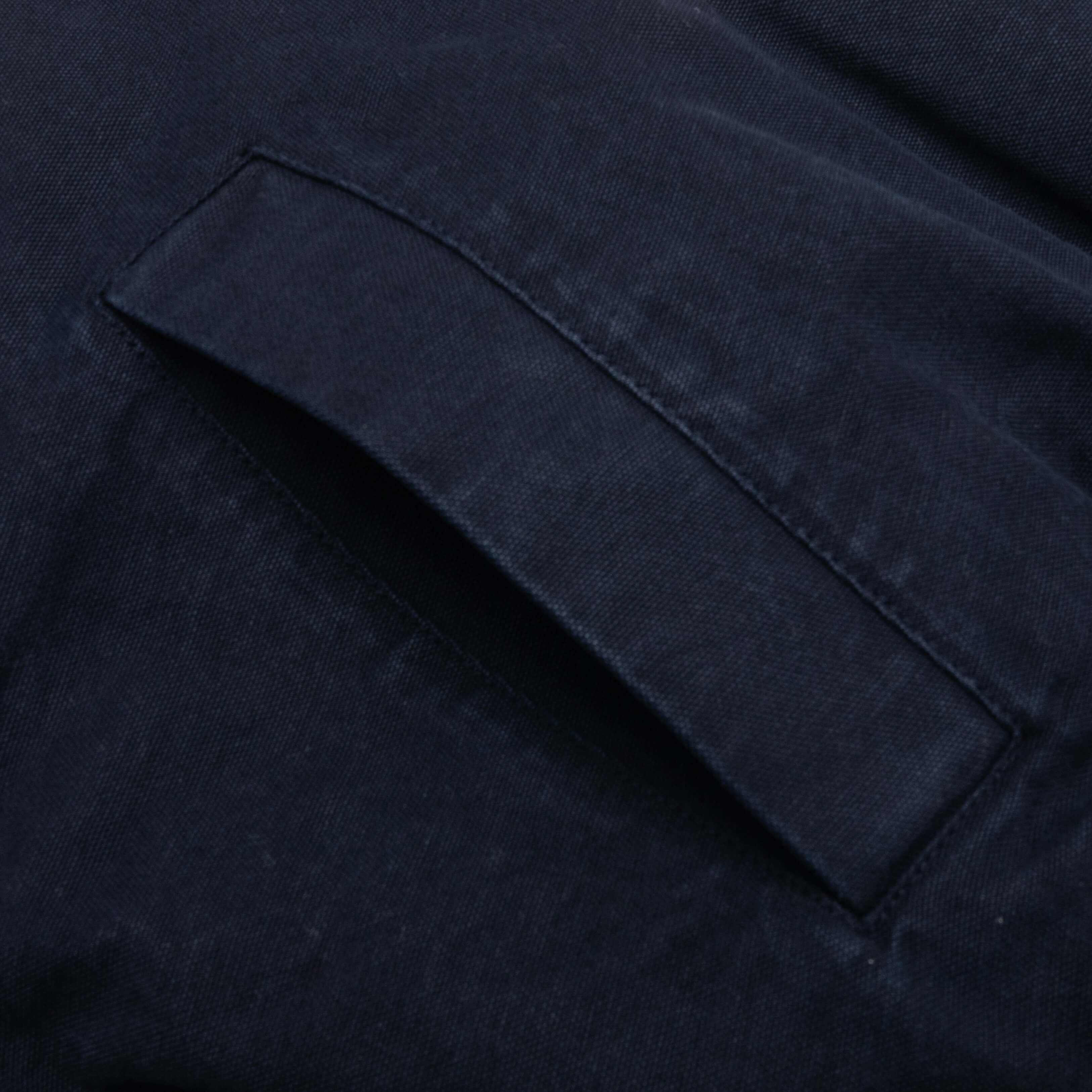 Cotton Canvas Blouson Navy