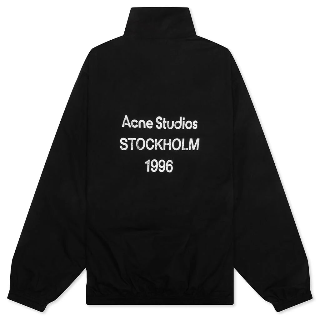Logo Zipper Jacket Black