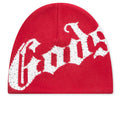 OG Logo Studded Beanie Red White