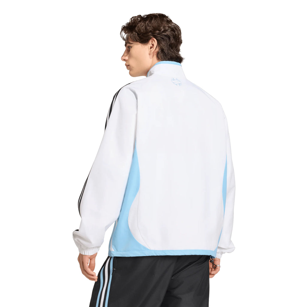 adidas Argentina Home Mens Track Top 2006 White Sky Blue