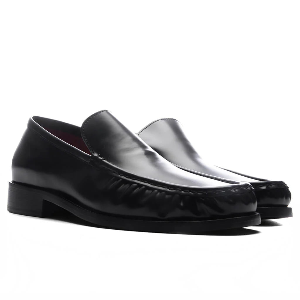 Leather Loafers Black