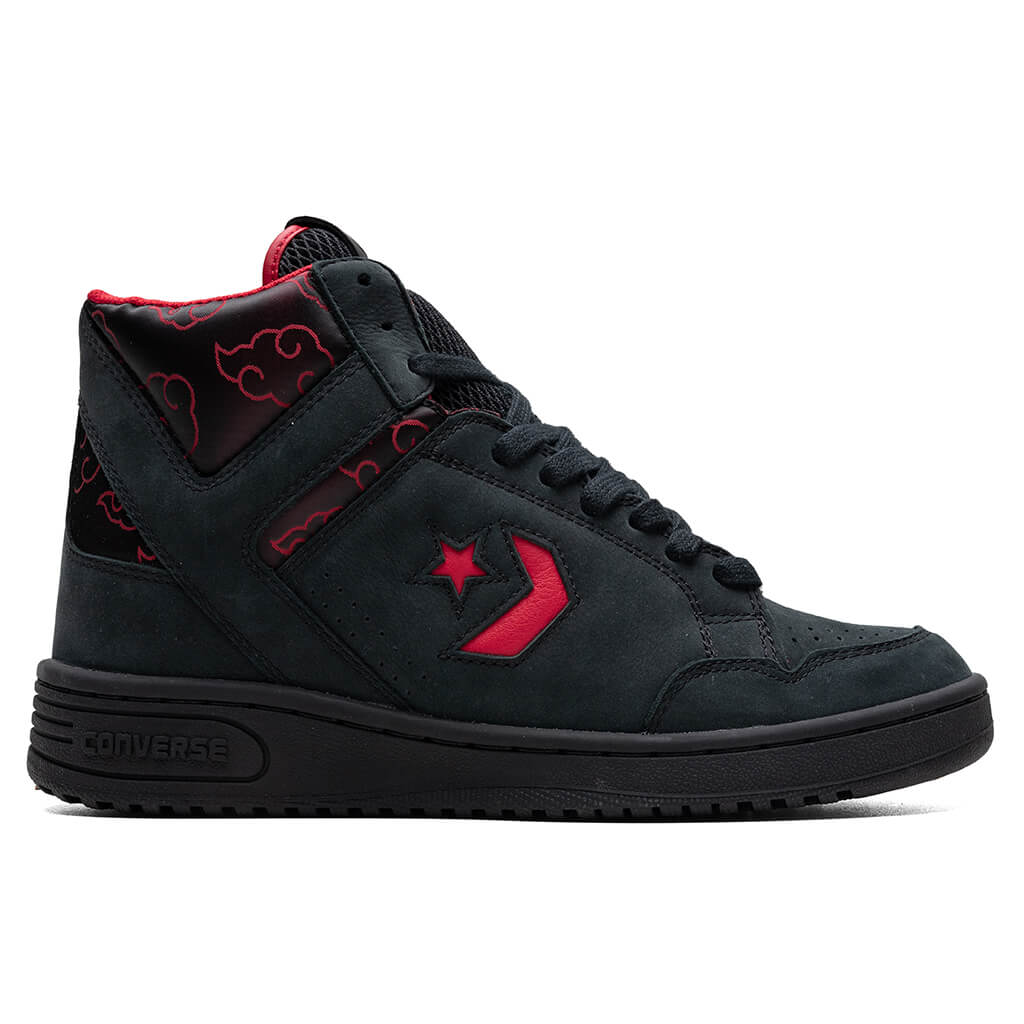 Converse x Naruto Itachi Weapon Mid Black Red Moonbathe