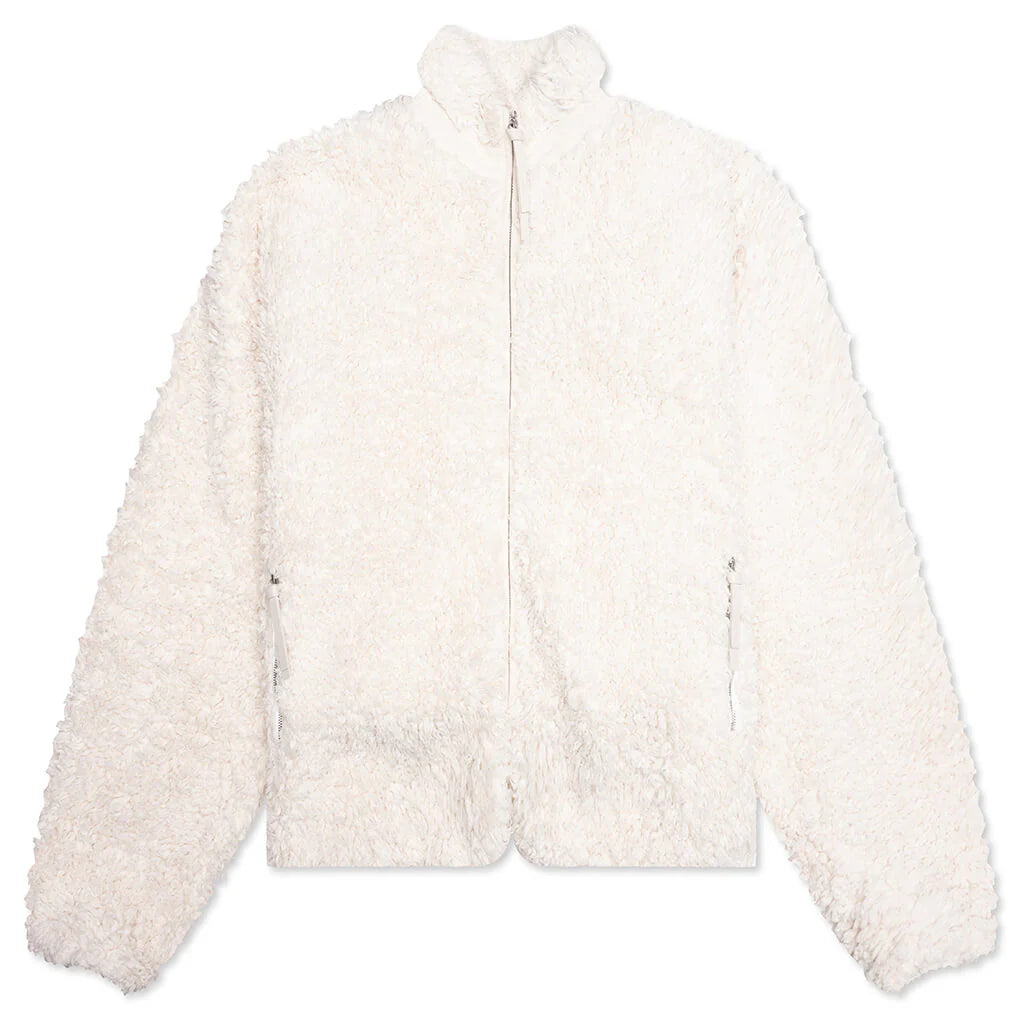 Cotton Fleece Jacket Eggshell