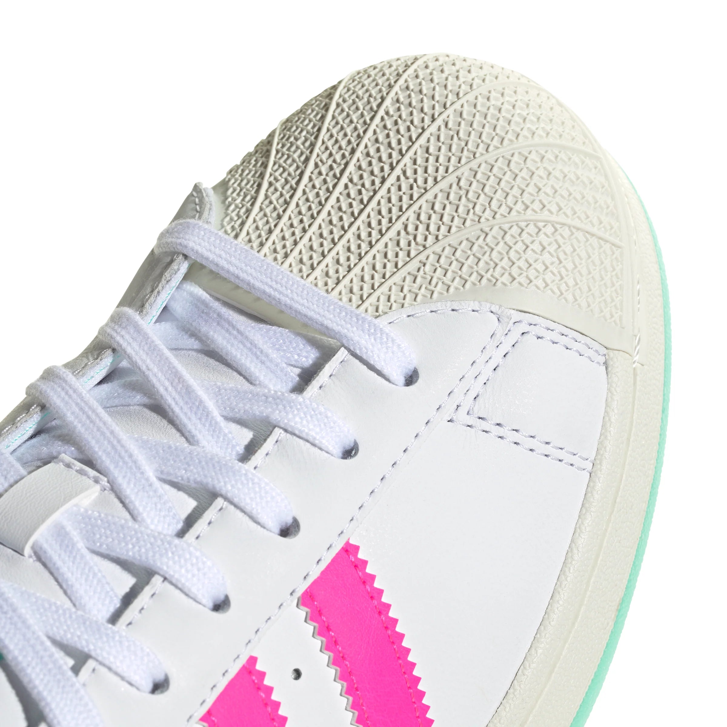 adidas Superstar Messi Mens Soccer Shoes White Pink Aqua