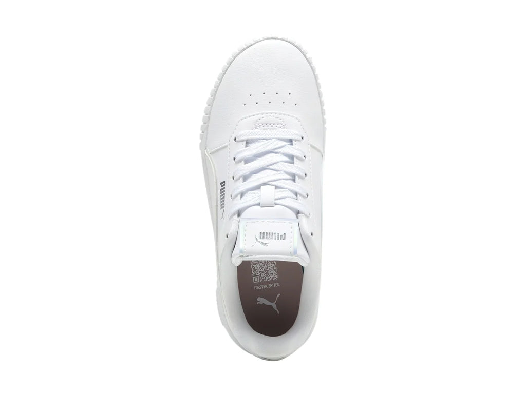Tenis PUMA Carina 20 Holo Blanco y Plata para Niña