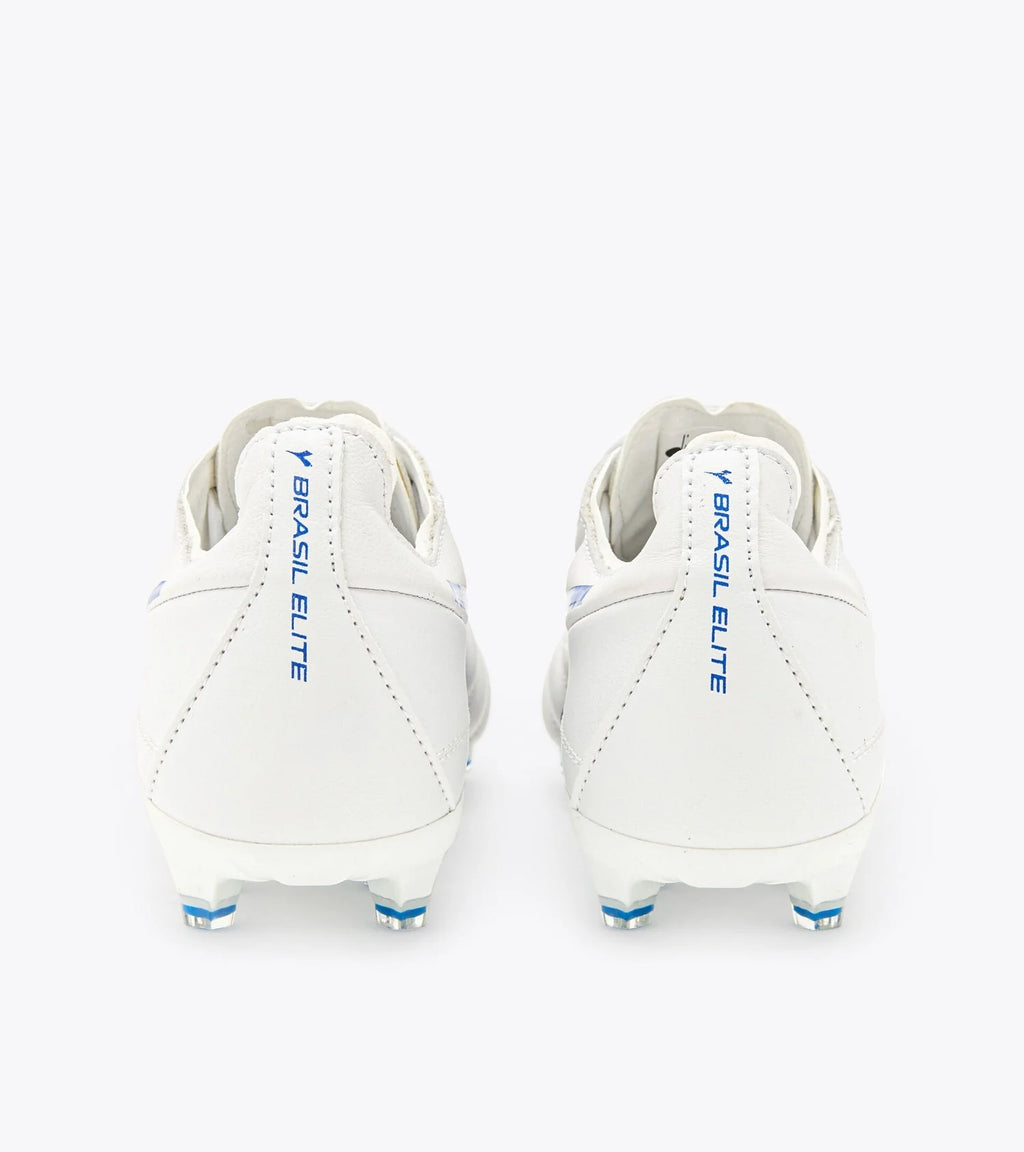 Diadora Brasil Elite 2 LT PT 12 FG Firm Ground Soccer Cleats White Blue