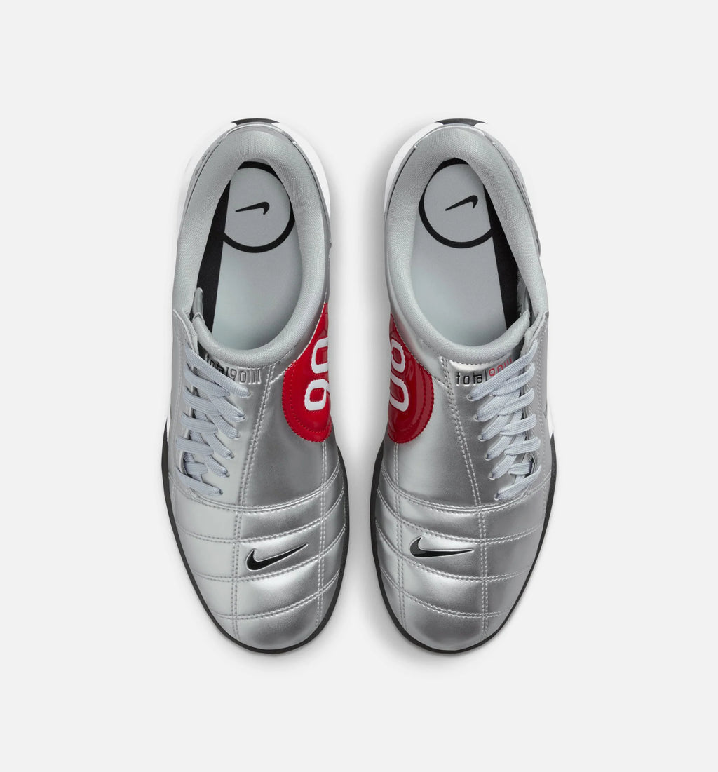 Total 90 Womens Lifestyle Shoe Metallic Silver University Red White Black