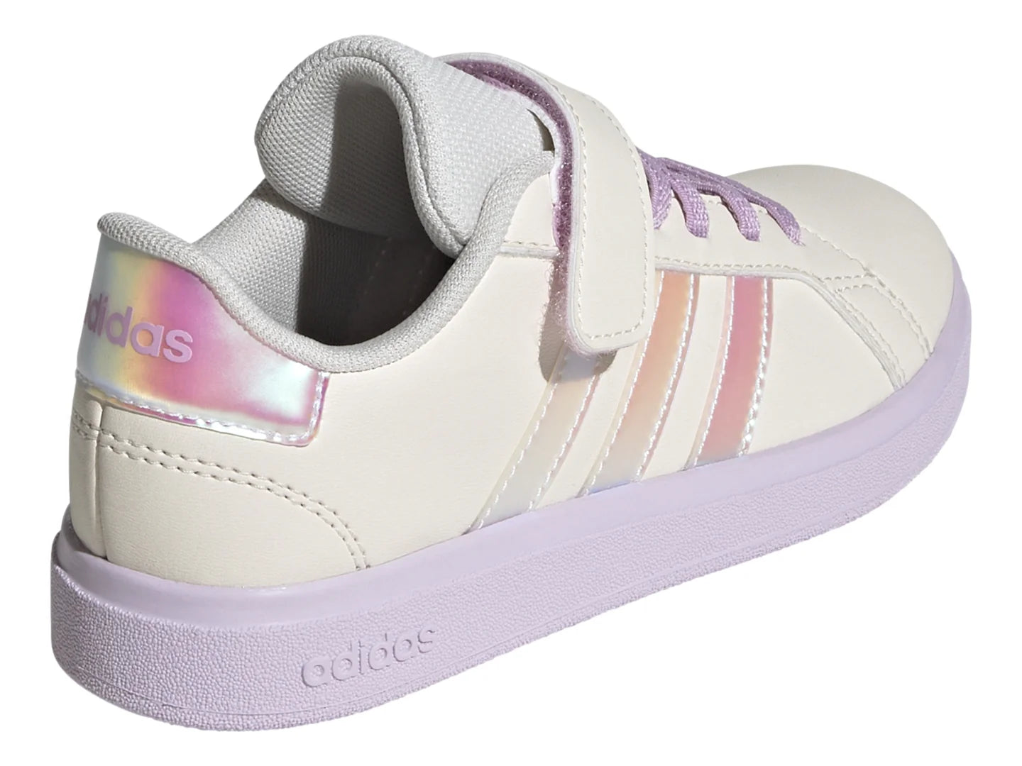 Tenis Adidas Grand Court 20 Blanco y Lila para Niña