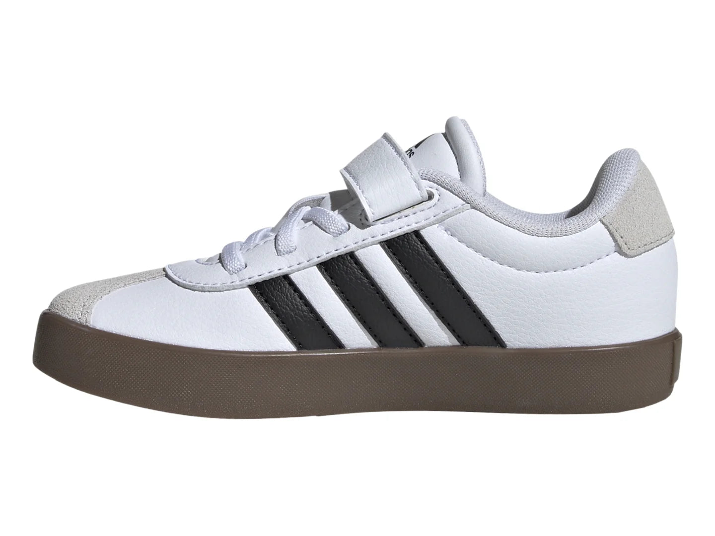Tenis Adidas VL Court 30 Blanco y Negro para Niño