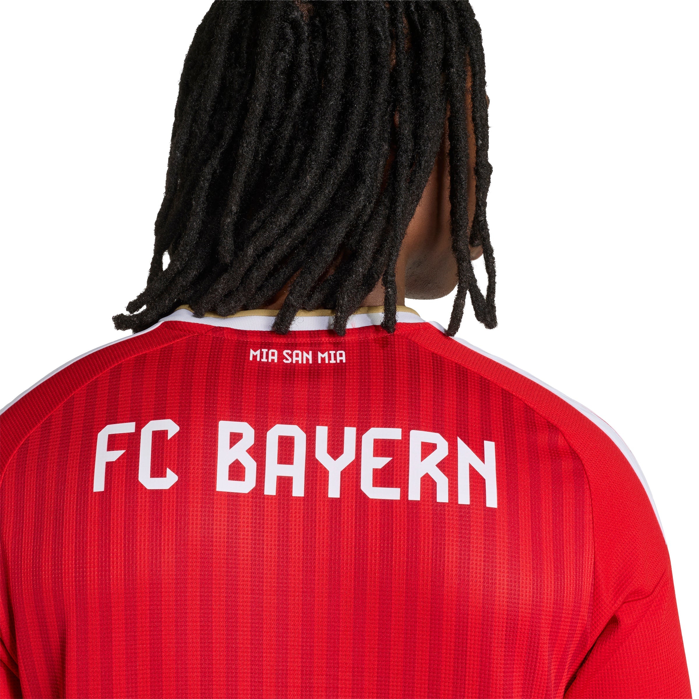 adidas FC Bayern Munich Home Long Sleeve Mens Soccer Jersey 26 27 White