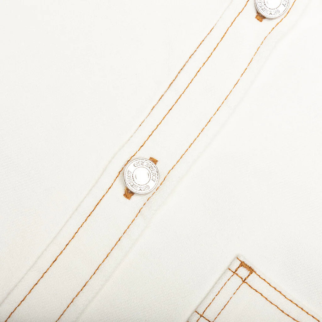 Couture Seam Overshirt White