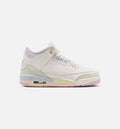 Air Jordan 3 Retro Sail and Jade Aura Grade School Lifestyle Shoe Sail Aura Jade Aura Iris Whisper