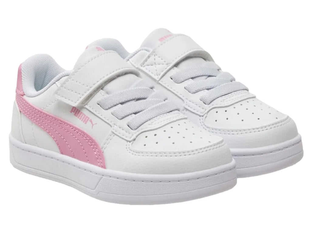 Tenis PUMA Caven 20 Blanco y Rosa para Niña