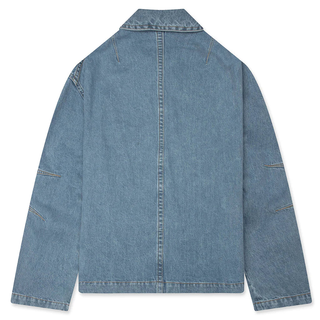 Robinson Washed Denim MW Coat Light Blue