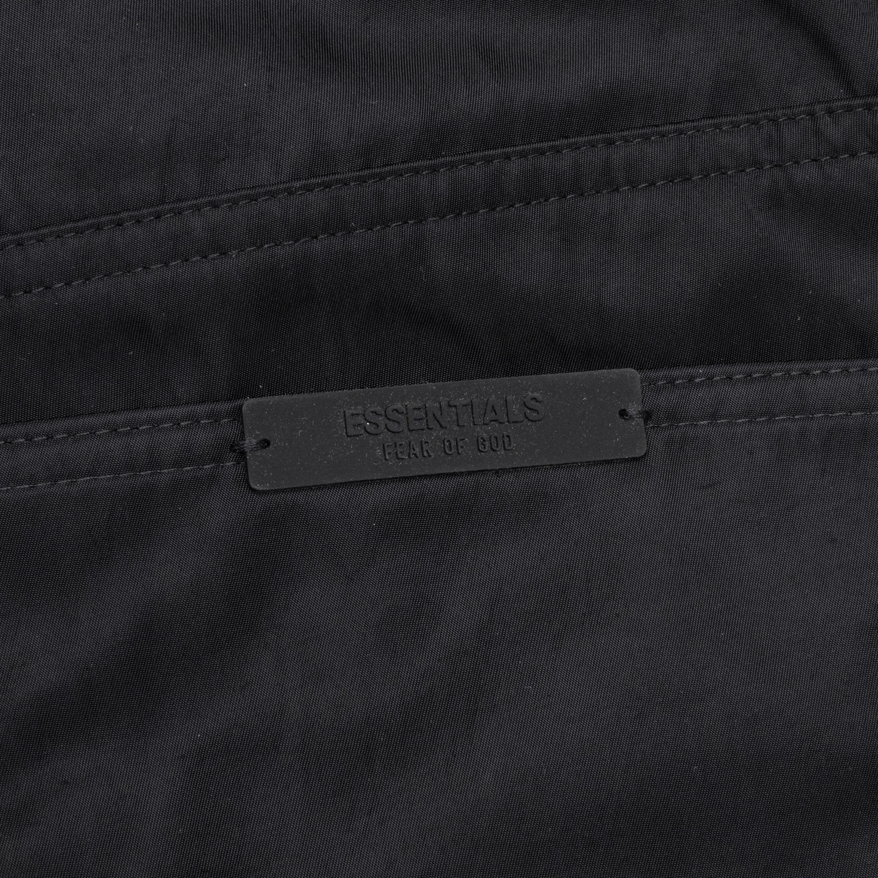 Textured Nylon 5 Pocket Pant Black
