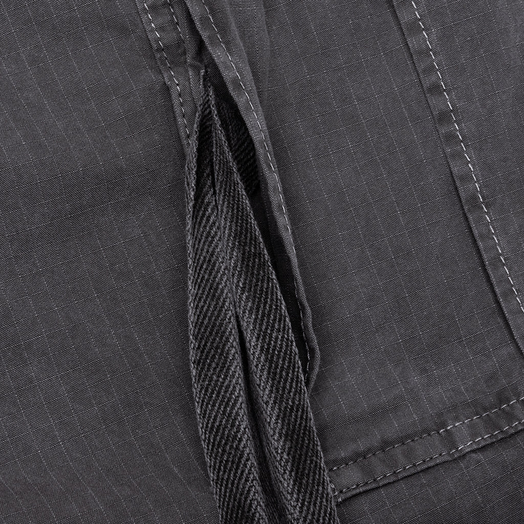 Garment Dye Rip Stop Pants Black