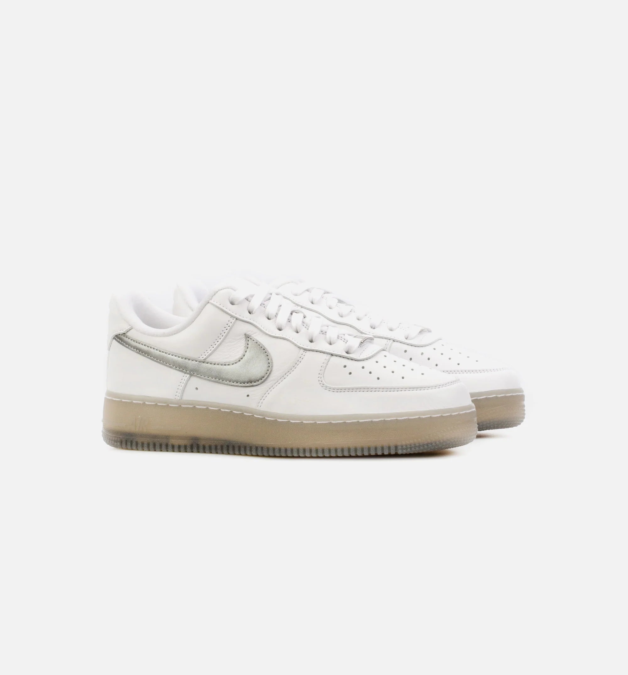 Air Force 1 Low PRM White Metallic Mens Lifestyle Shoe White Grey