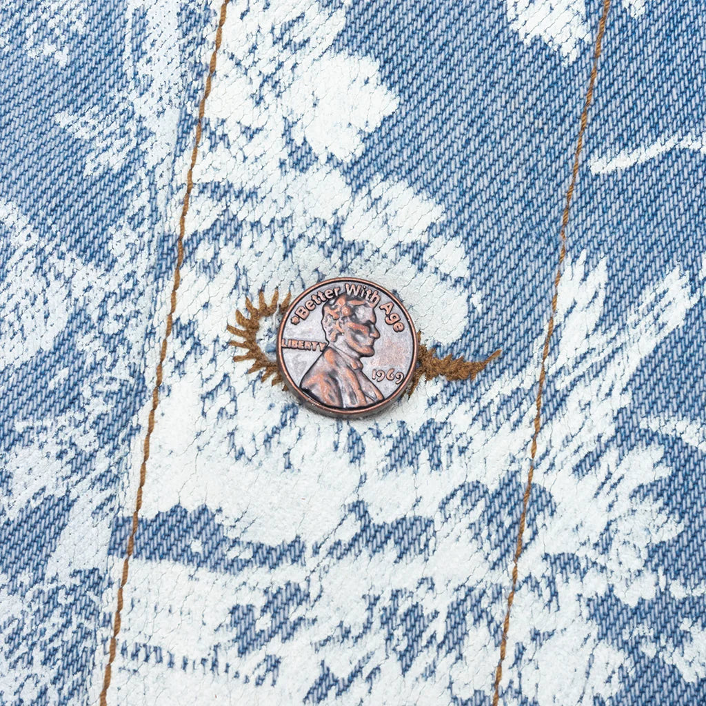 Teresa Reconstructed Trucker Jacket Indigo