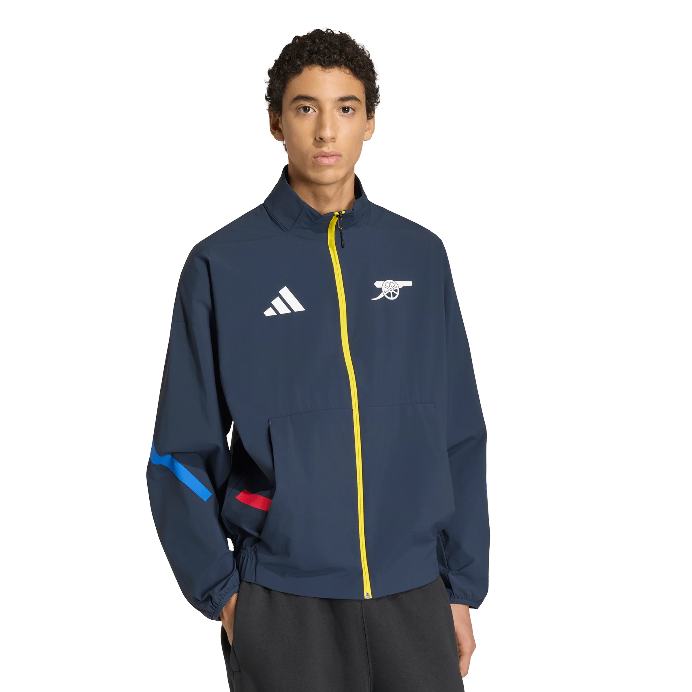 adidas Arsenal FC ZNE Anthem Mens Soccer Jacket Night Navy
