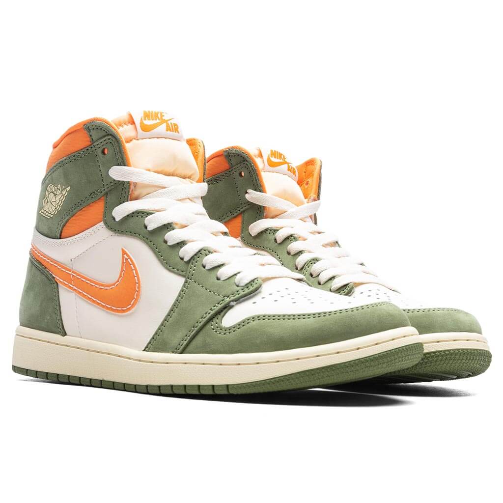 Air Jordan 1 Retro Hi OG Craft Celadon Sky J Light Olive Bright Mandarin
