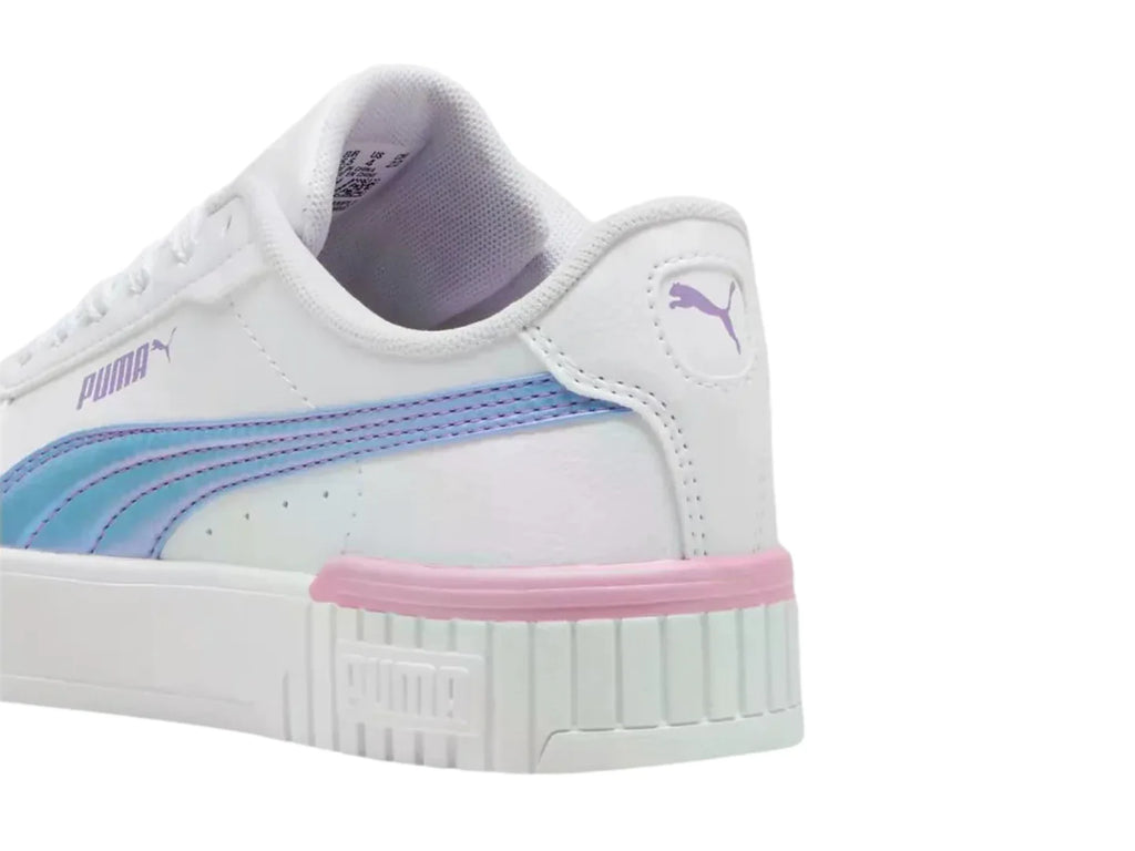 Tenis PUMA Carina 20 Blanco y Lavanda para Niña