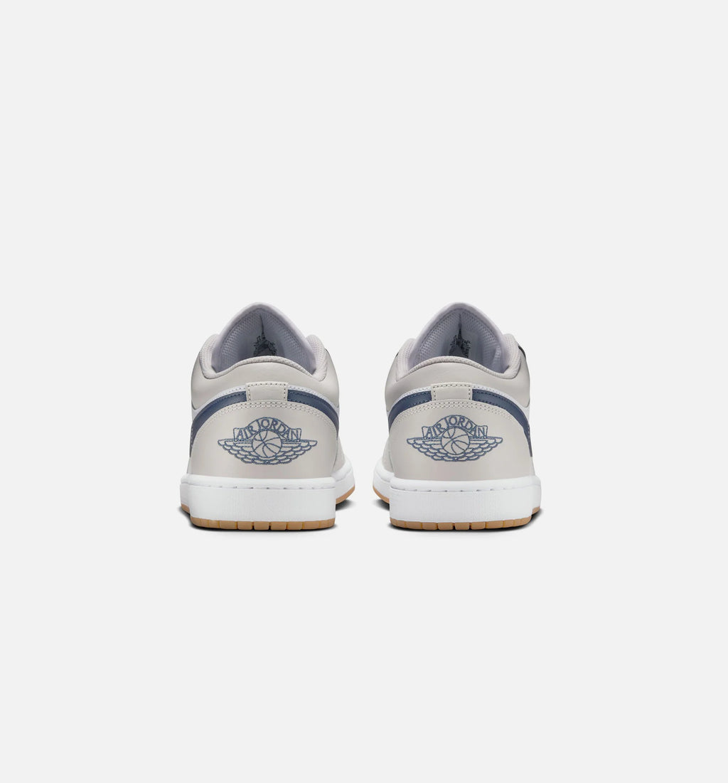 Air Jordan 1 Low Retro Mens Lifestyle Shoe White Neutral Grey Gum Medium Brown Midnight Navy