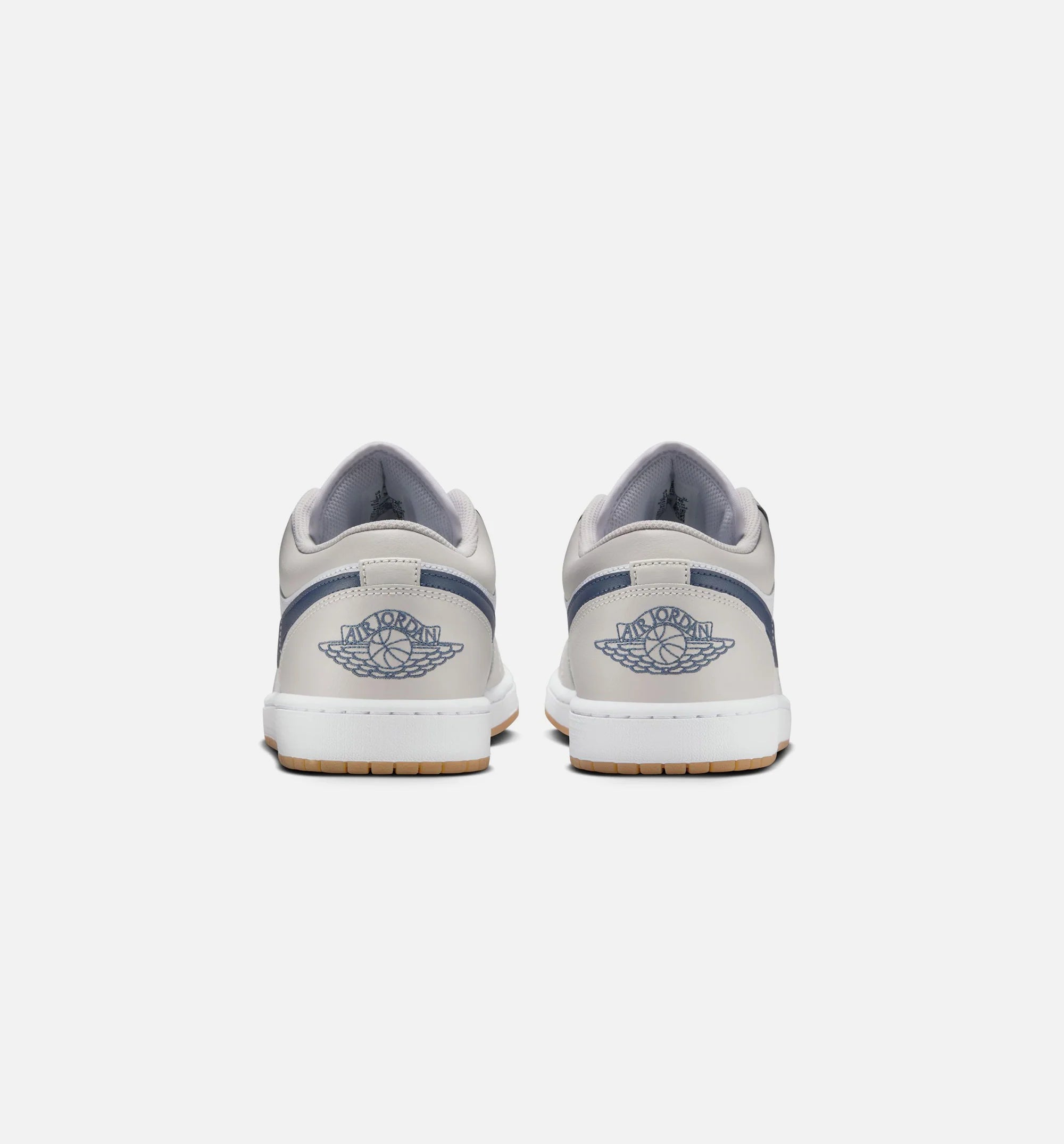 Air Jordan 1 Low Retro Mens Lifestyle Shoe White Neutral Grey Gum Medium Brown Midnight Navy