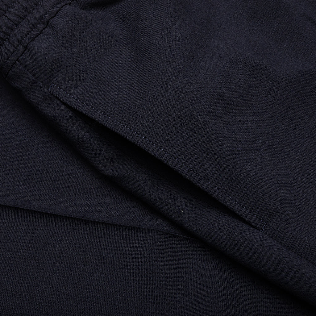 Slim Fit Formal Wool and Mohair Pants Night Blue